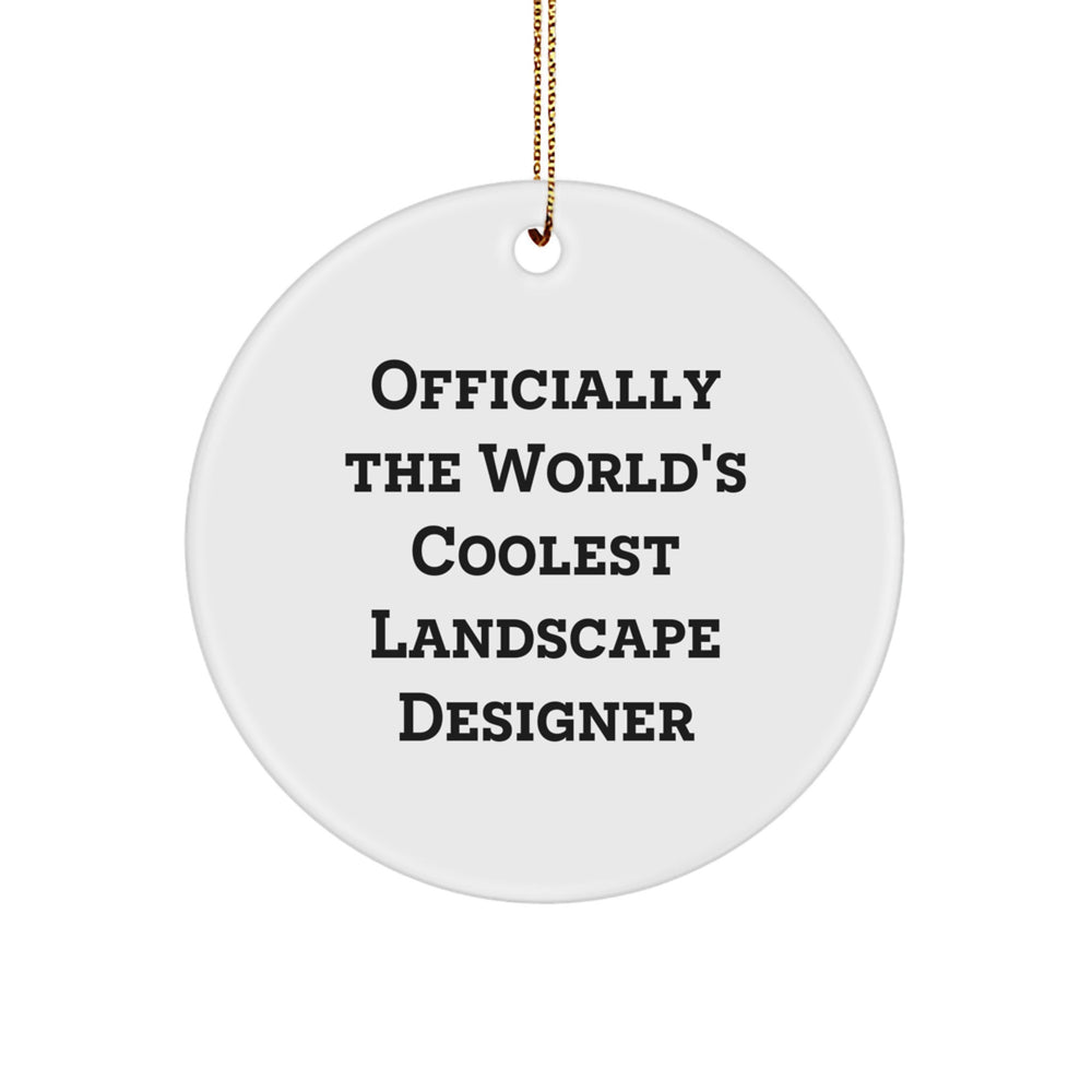 Funny Landscape Designer Gifts from Men - Officially The World's Coolest Landscape Designer Christmas Unique Gifts for Landscape Designer - Image 1
