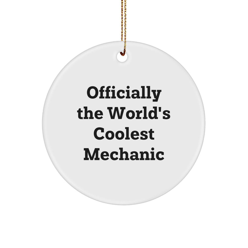 Funny 'Officially The World's Coolest Mechanic' Gifts from Friends and Family for Mechanic Christmas Unique Gifts - Image 1