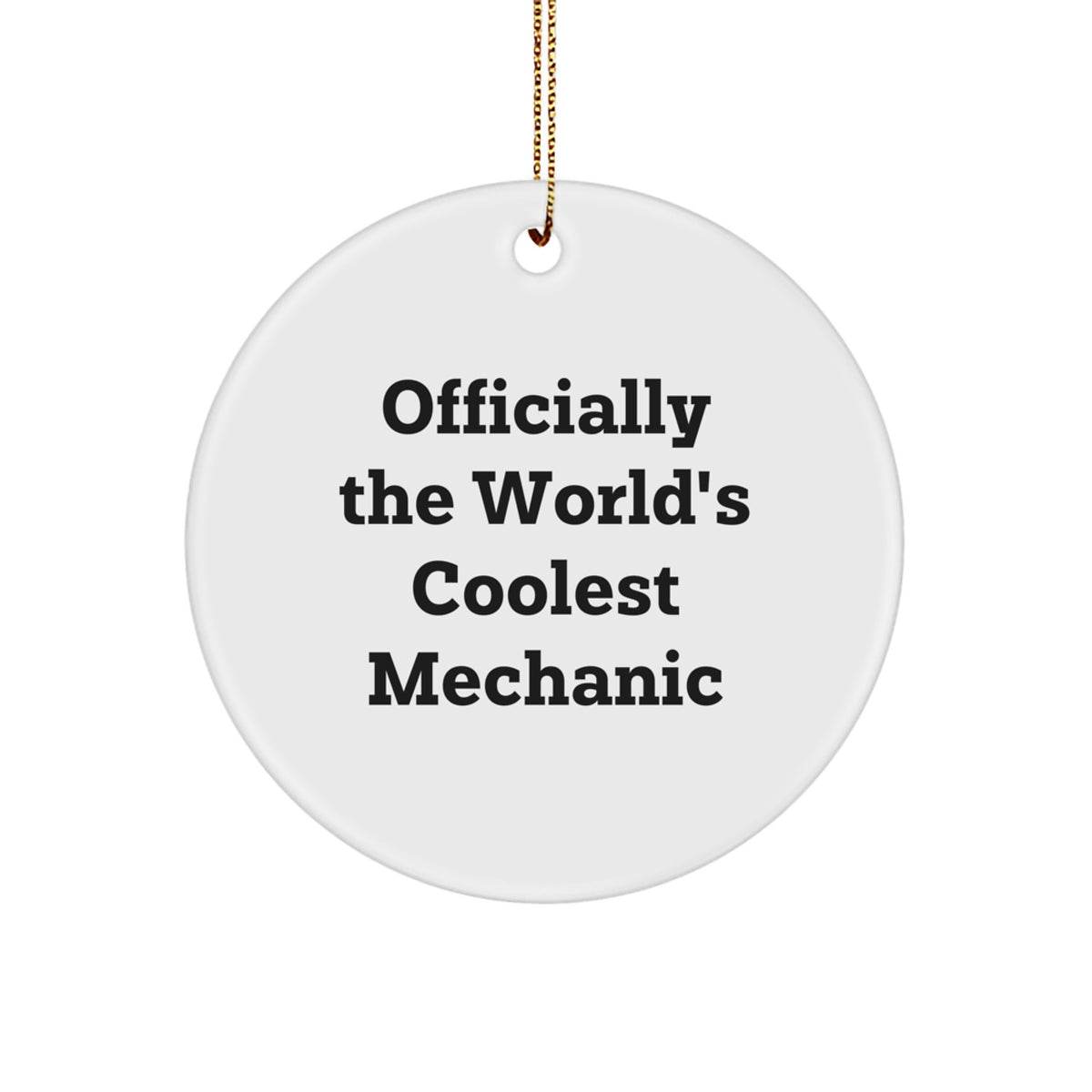 Funny 'Officially The World's Coolest Mechanic' Gifts from Friends and Family for Mechanic Christmas Unique Gifts - Image 1