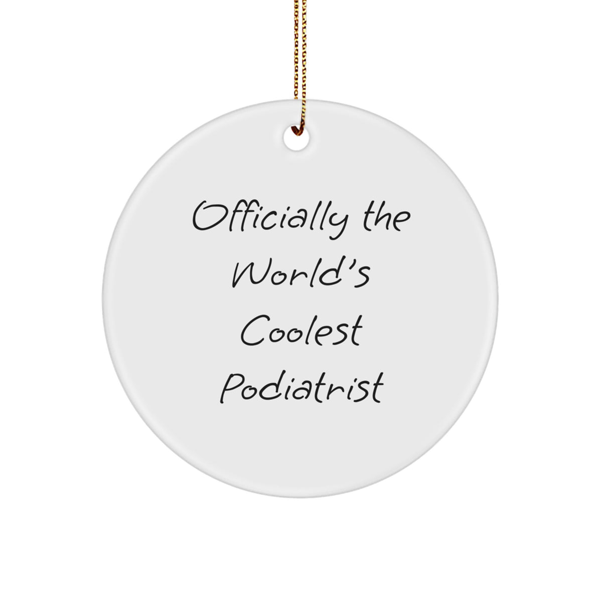 Funny Podiatrist Gifts from Friends - Officially The World's Coolest Podiatrist Christmas Unique Gifts for Podiatrist - Image 1
