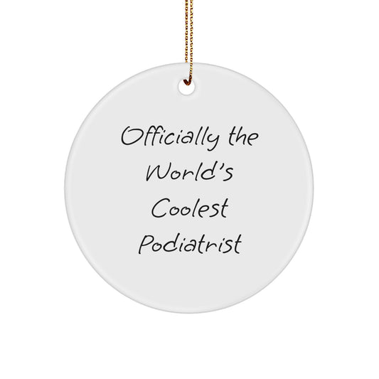 Funny Podiatrist Gifts from Friends - Officially The World's Coolest Podiatrist Christmas Unique Gifts for Podiatrist - Image 1