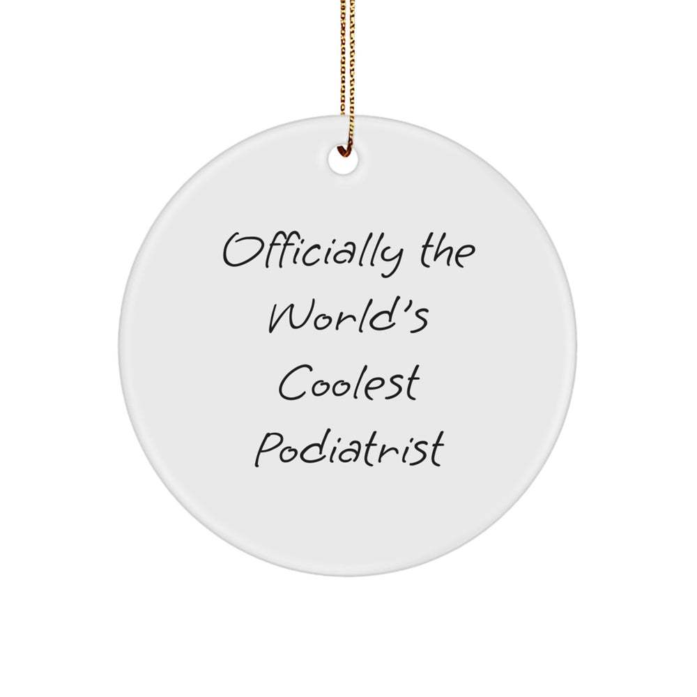 Funny Podiatrist Gifts from Friends - Officially The World's Coolest Podiatrist Christmas Unique Gifts for Podiatrist - Image 1