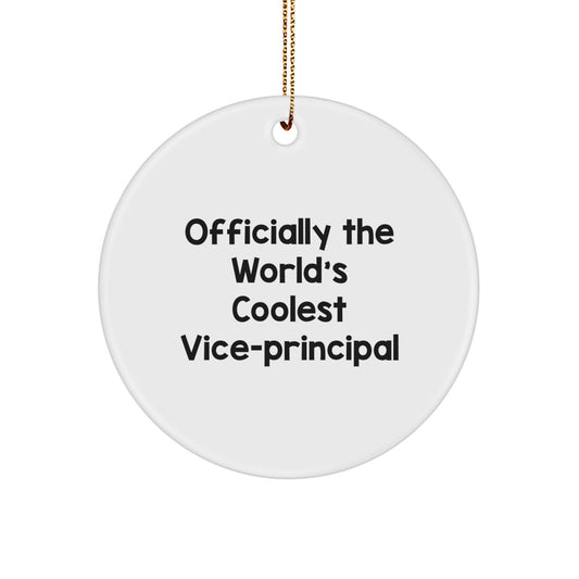 Funny Vice-principal Gifts from Friends, Officially The World's Coolest Vice-principal Christmas Unique Gifts for Vice-principal - Image 1