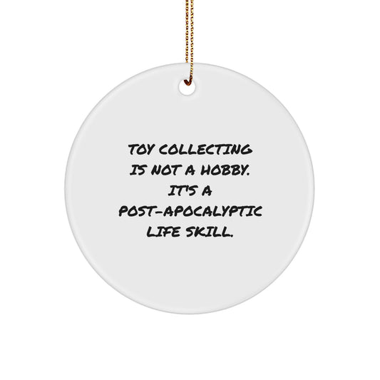 Funny Toy Collecting Gifts from Men to Friends - Circle Ornament, Post-apocalyptic Life Skill, Christmas Unique Decorations - Image 1