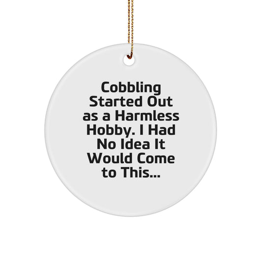 Funny Cobbling Gifts from Friends - Enthusiast's Circle Ornament for Christmas - Image 1