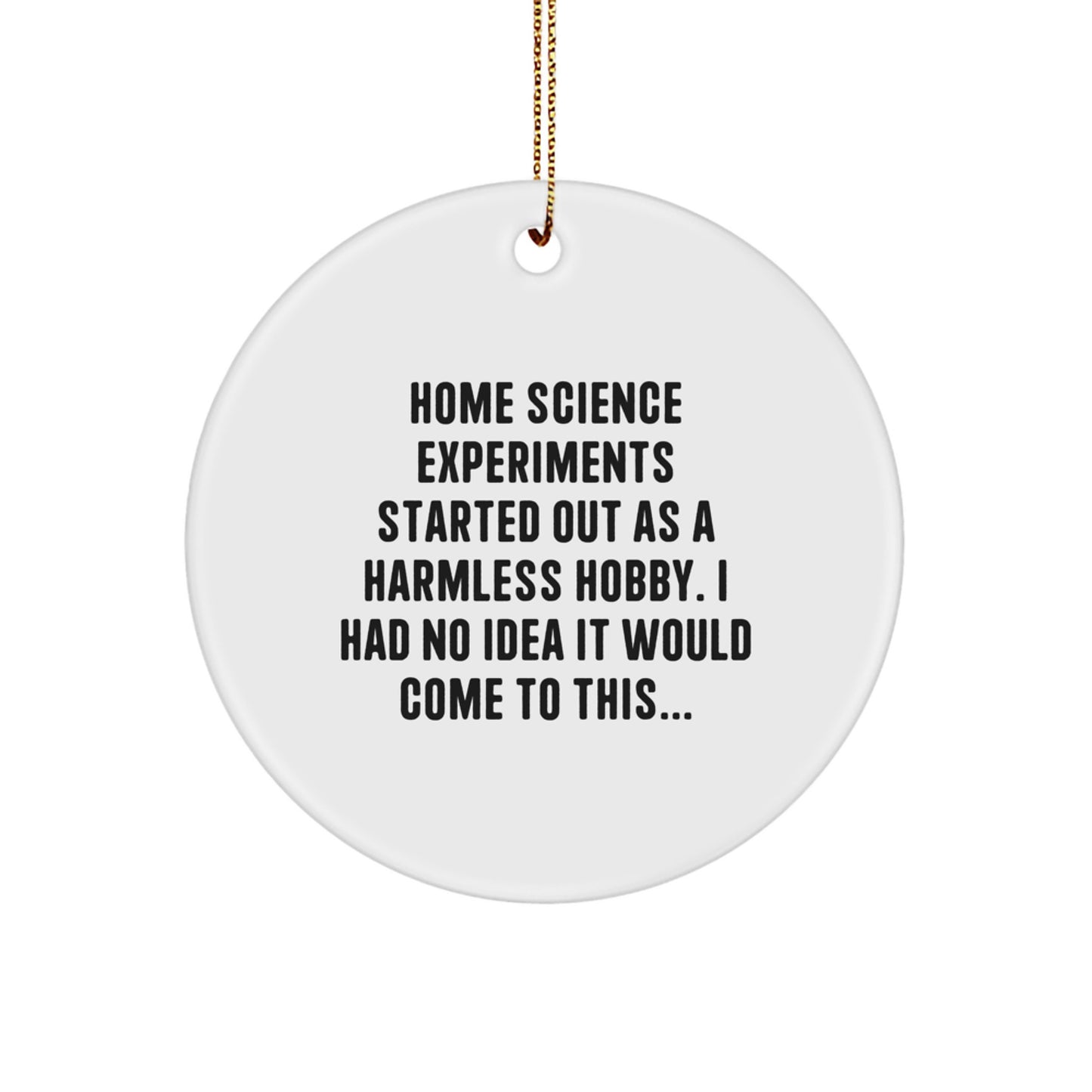 Funny Home Science Experiments Gifts for Men - Holiday Cheer from Home Science Experiments Lovers - Cute Christmas Memorable Presents with Quote - Image 1