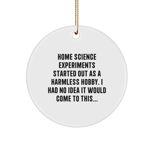 Funny Home Science Experiments Gifts for Men - Holiday Cheer from Home Science Experiments Lovers - Cute Christmas Memorable Presents with Quote - Image 1