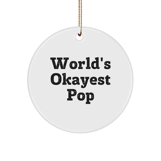 Funny Pop Circle Ornaments for Men Gifts from Friends for Christmas - Image 1