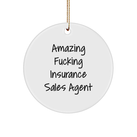Funny Gifts from Men to Insurance Sales Agent - Amazing F--king Insurance Sales Agent Christmas Unique Gifts - Image 1