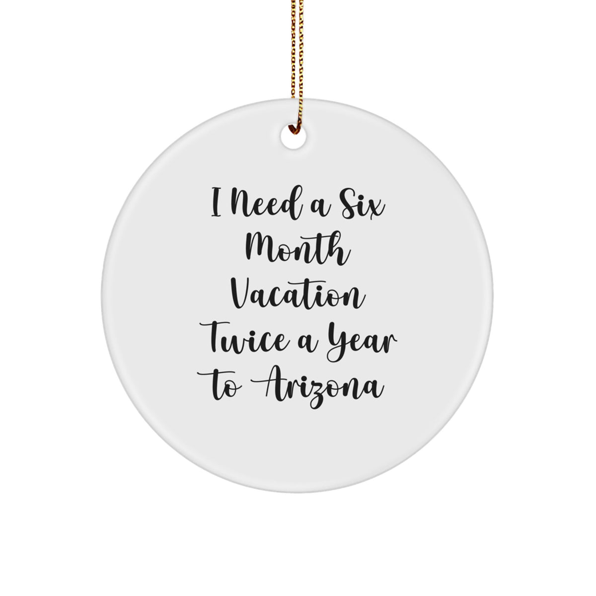 Arizona Circle Ornament Gifts for Friends from Men, Women, Family, or Coworkers - Funny Gift for Arizona Lovers - Unique Christmas Unique Gift Ideas - Image 1