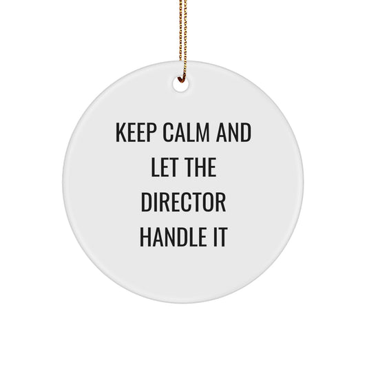 Funny Director Circle Ornament Gifts from Family for Men on Christmas Unique - Image 1