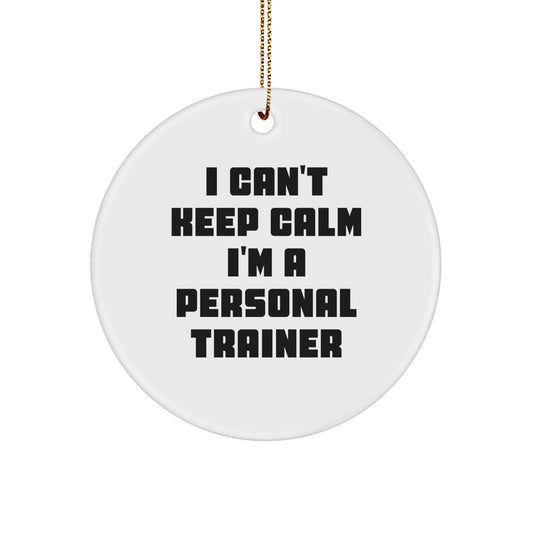 Funny Personal Trainer Gifts from Friends for Personal Trainers - I'm A Personal Trainer Christmas Ornament - Image 1