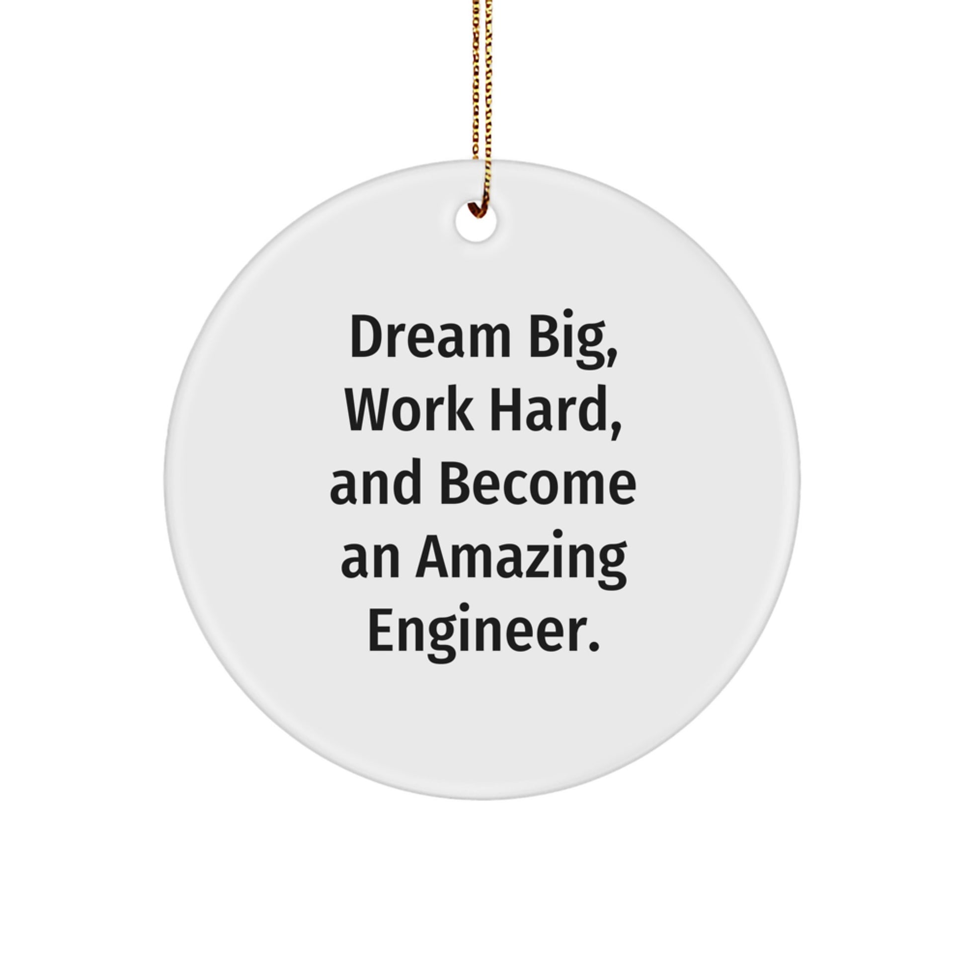 Funny Engineer Circle Ornament Gifts from Family for Engineer Friends at Christmas - Image 1