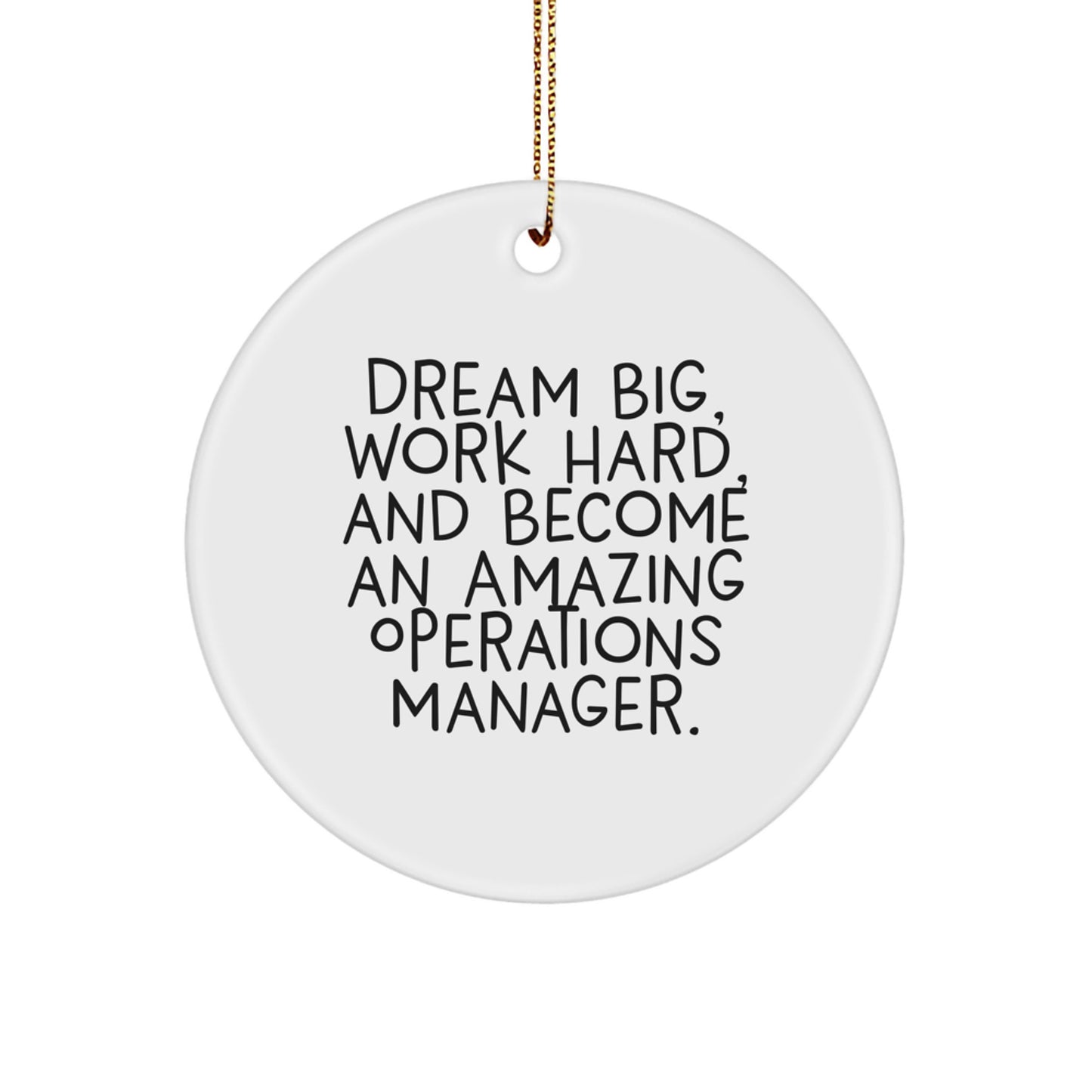 Operations Manager Keepsake Christmas Ornament for Him Gift - Image 1