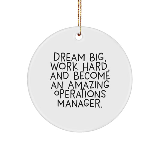 Operations Manager Keepsake Christmas Ornament for Him Gift - Image 1