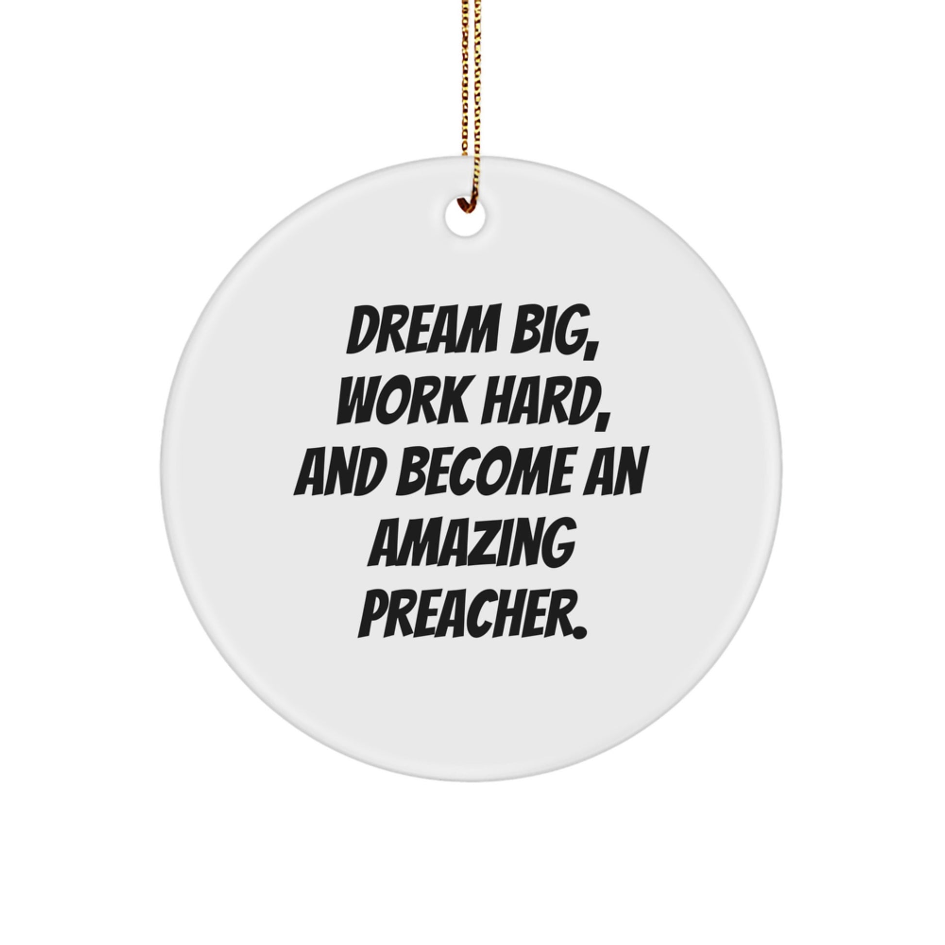 Inspirational Preacher Christmas Ornament for Friends Gift Novelty - Image 1