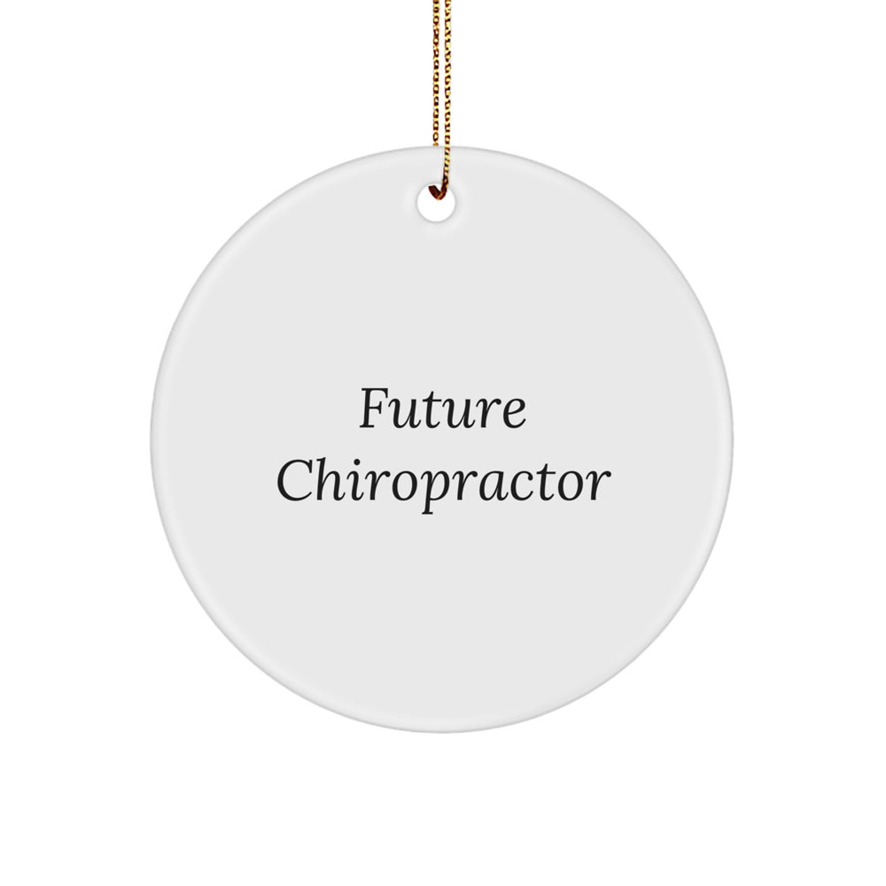 Funny Chiropractor Quote Circle Ornament Gifts from Friends to Chiropractor Men for Christmas Unique Decorations - Image 1