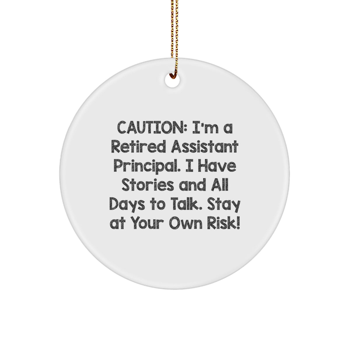 Assistant Principal Keepsake Christmas Ornament for Him Gift - Image 1