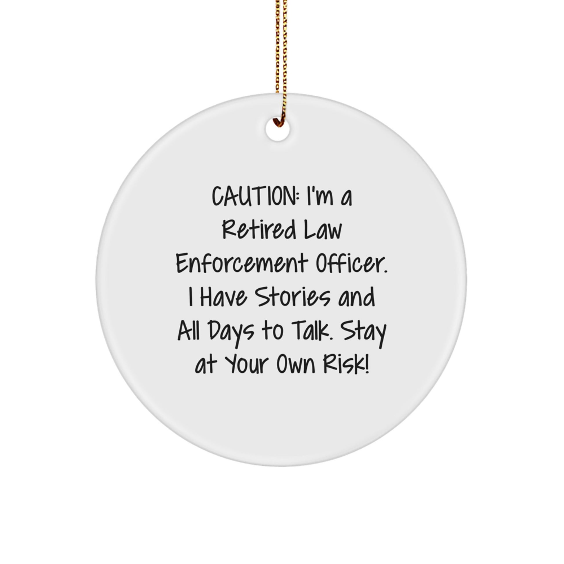 Law Enforcement Officer Keepsake Christmas Ornament for Him Gift - Image 1