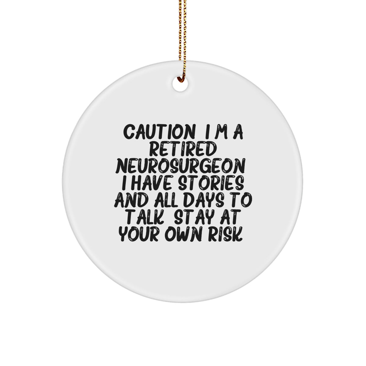 Neurosurgeon Christmas Ornament for Him Keepsake I'm a Neurosurgeon Gift - Image 1