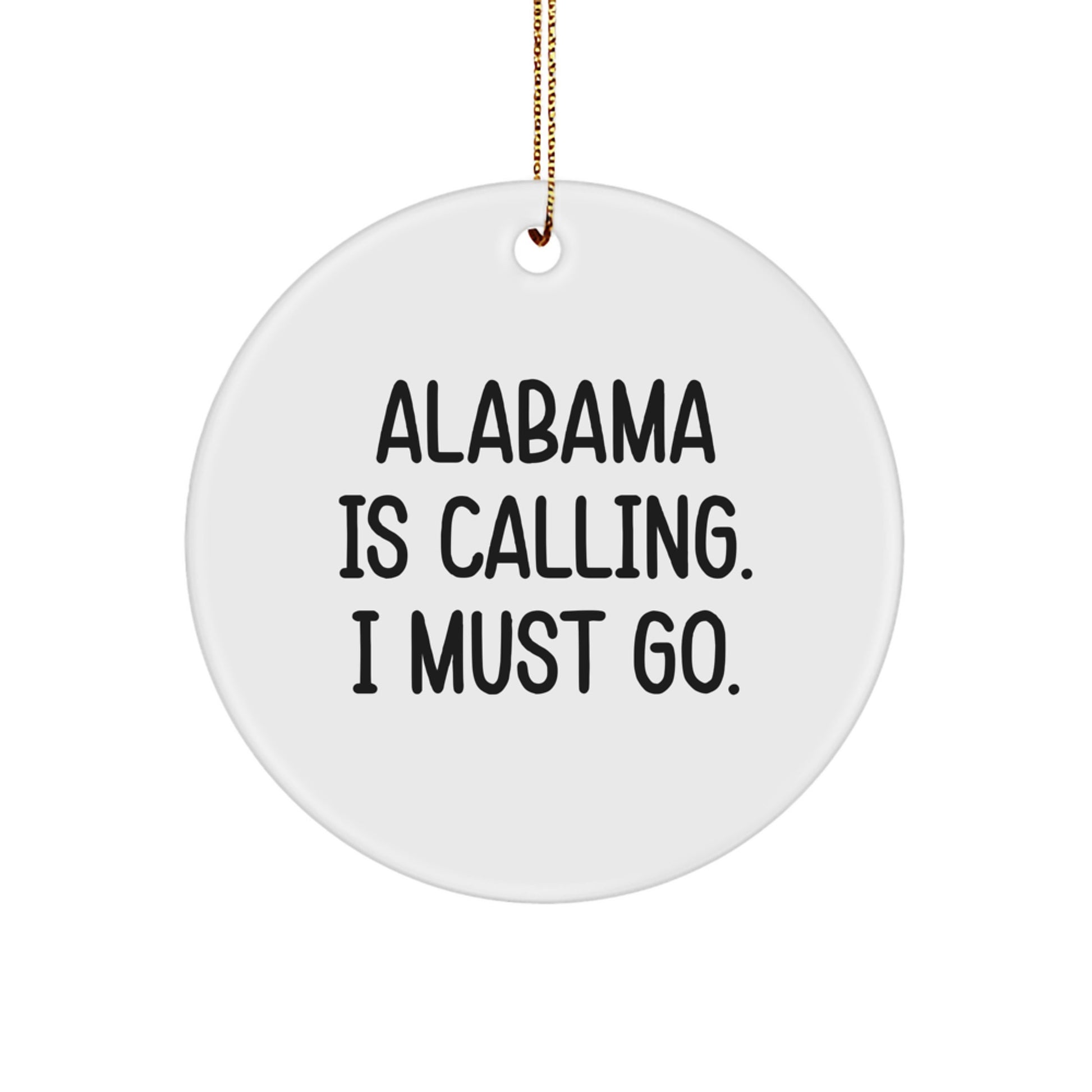 Alabama Favorite Kids Christmas Ornament Gift – Alabama Is Calling - Image 1