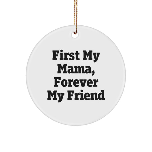 Funny Mama Circle Ornaments Gifts from Family for Christmas Unique Presents - Image 1