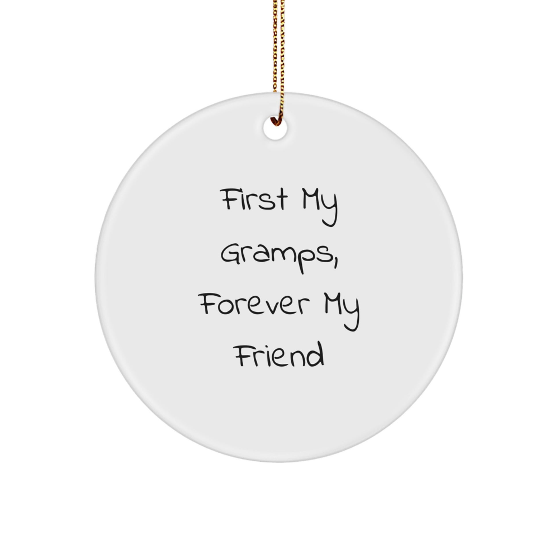 Funny Circle Ornament Gifts from Men to Gramps for Christmas Unique Presents - Image 1
