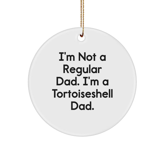 Quirky Tortoiseshell Cat Christmas Ornament Gift for Friends Novelty - Image 1