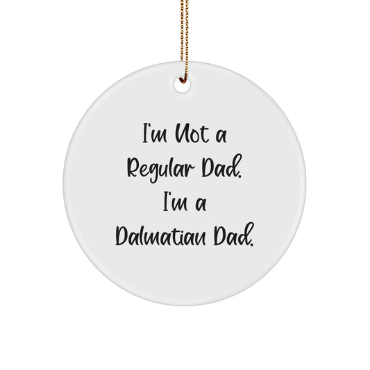 Dalmatian Dad Keepsake Bright Christmas Ornament for Him Gift - Image 1