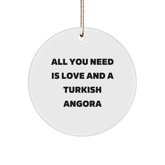 Turkish Angora Cat Keepsake Christmas Ornament for Him Gift - Image 1