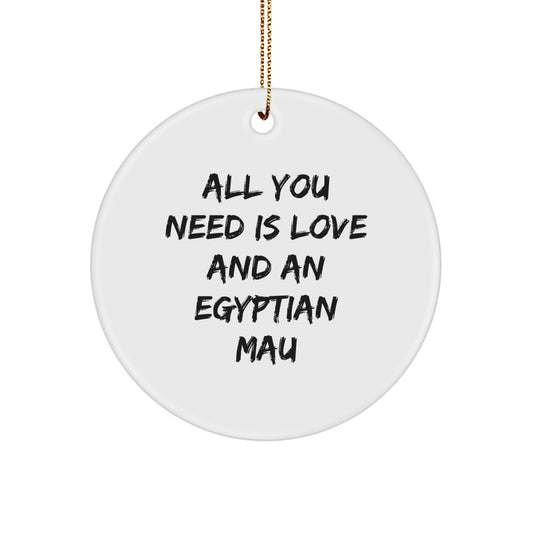 Egyptian Mau Cat Lover Gifts from Family Friends to Egyptian Mau Cat Enthusiasts - All You Need Is Love and An - Image 1