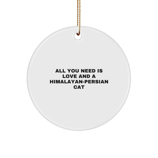 Himalayan-Persian Cat Lover Gifts from Family, Funny Cat Ornament for Christmas Unique Presents - Image 1