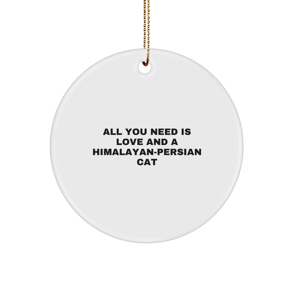 Himalayan-Persian Cat Lover Gifts from Family, Funny Cat Ornament for Christmas Unique Presents - Image 1