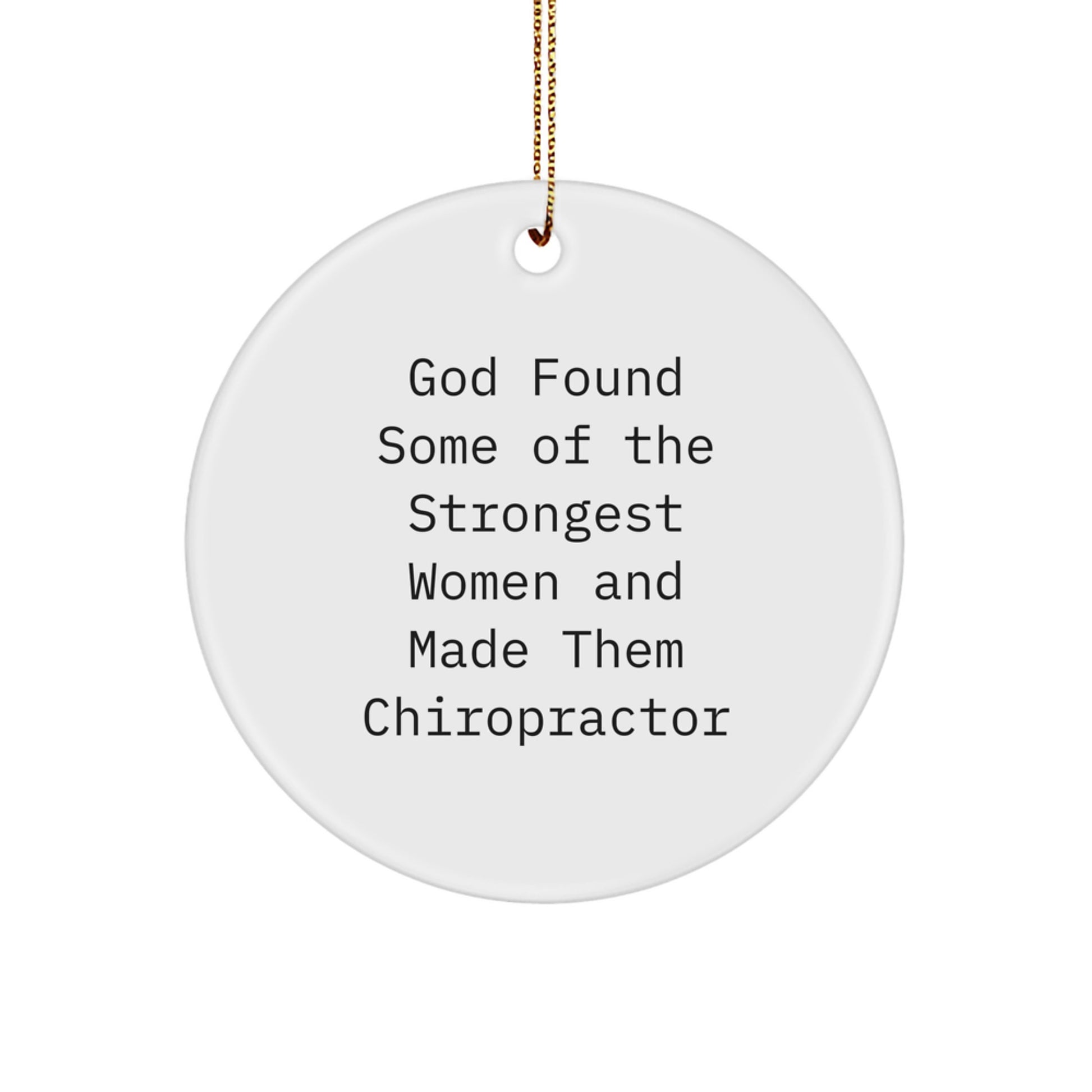 Inspirational Chiropractor Christmas Ornament for Friends Gift - Image 1