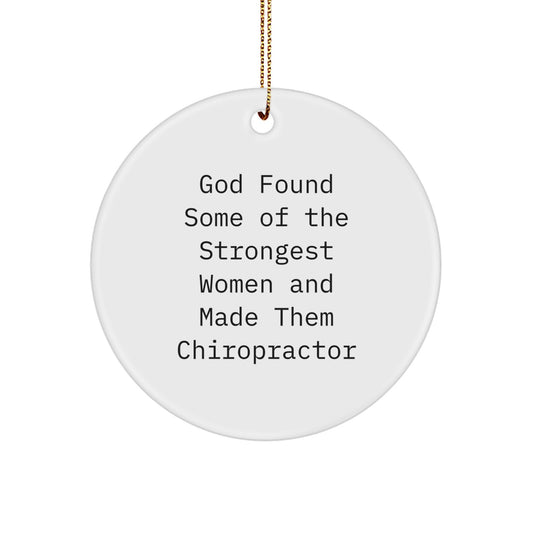 Inspirational Chiropractor Christmas Ornament for Friends Gift - Image 1
