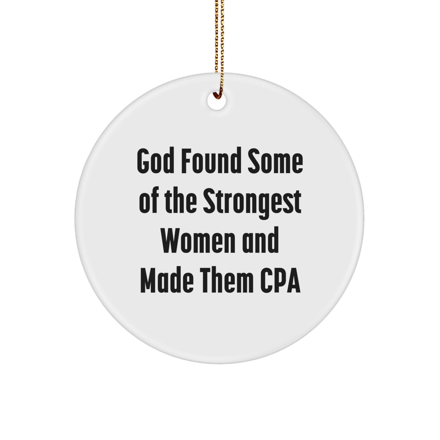 Cpa Novelty Circle Christmas Ornament Inspirational for Friends Gift - Image 1