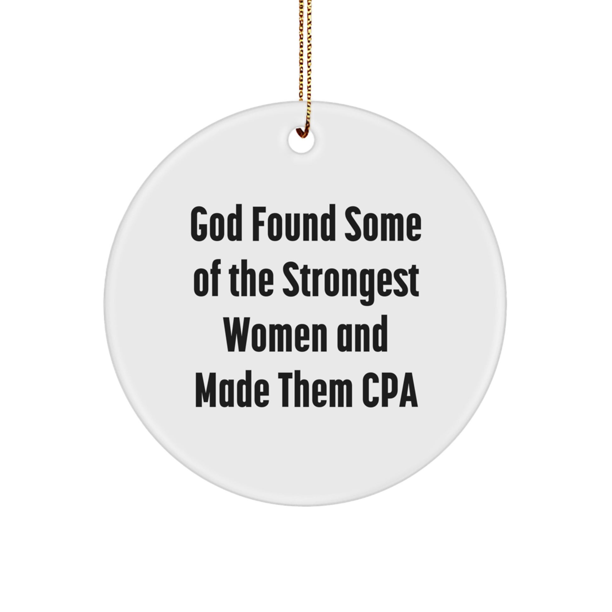 Cpa Novelty Circle Christmas Ornament Inspirational for Friends Gift - Image 1
