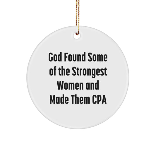 Cpa Novelty Circle Christmas Ornament Inspirational for Friends Gift - Image 1