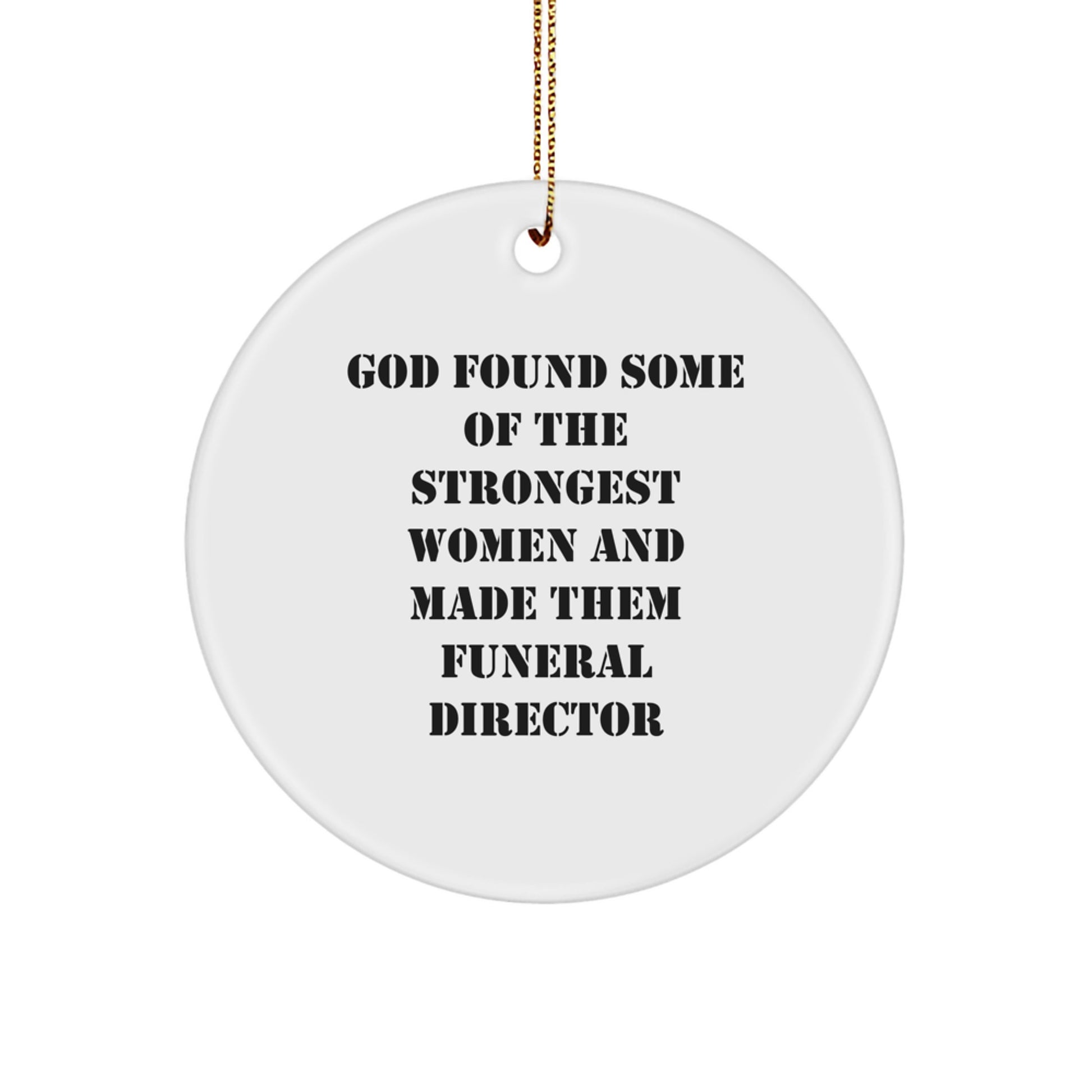 Funny Quote Funeral Director Gifts from Men for Women Funeral Director Christmas Unique Ornaments - Image 1