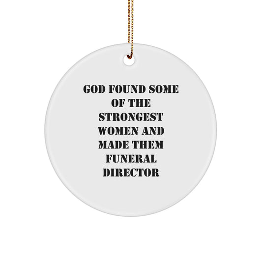 Funny Quote Funeral Director Gifts from Men for Women Funeral Director Christmas Unique Ornaments - Image 1
