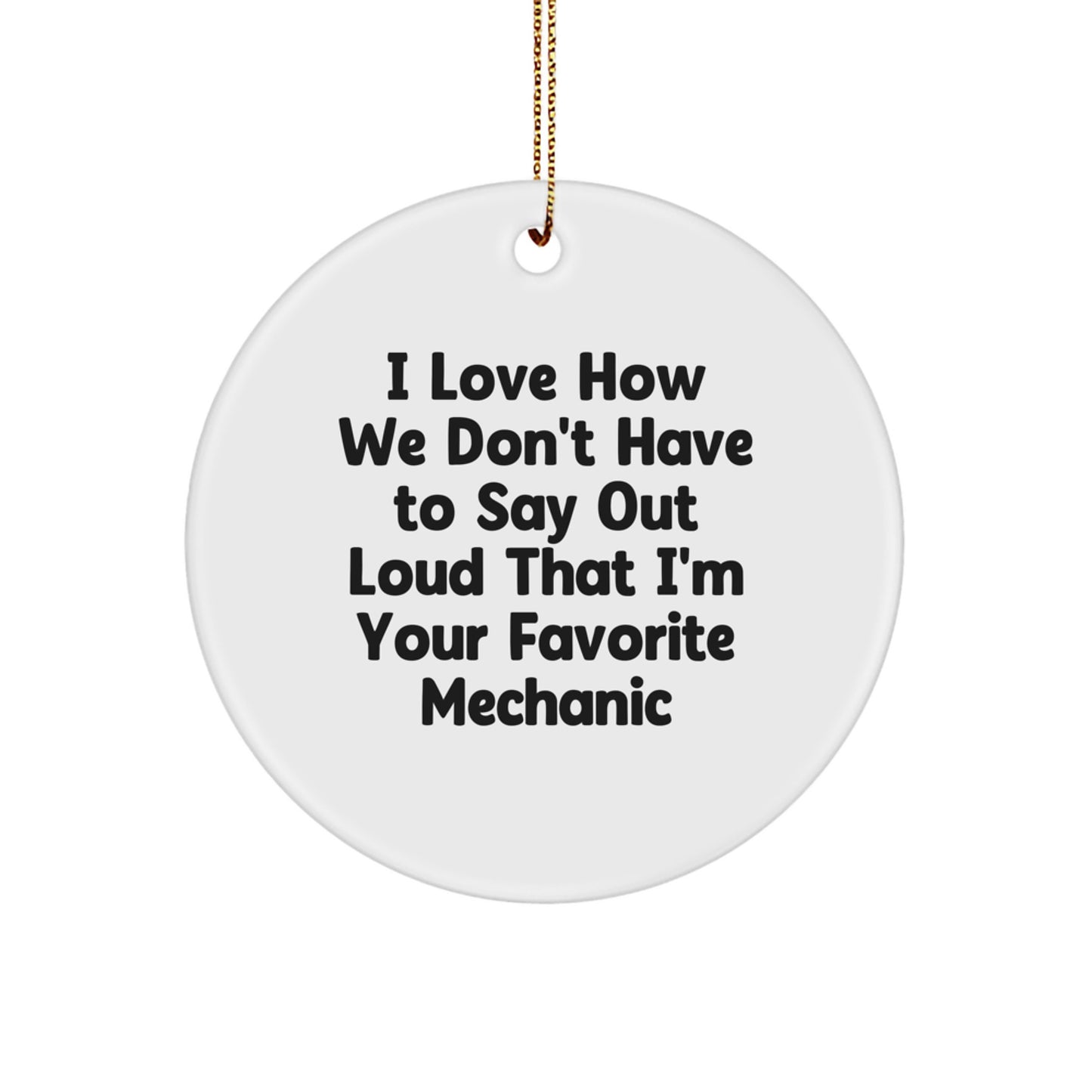 Mechanic Keepsake Christmas Ornament for Him Favorite Mechanic Gift - Image 1