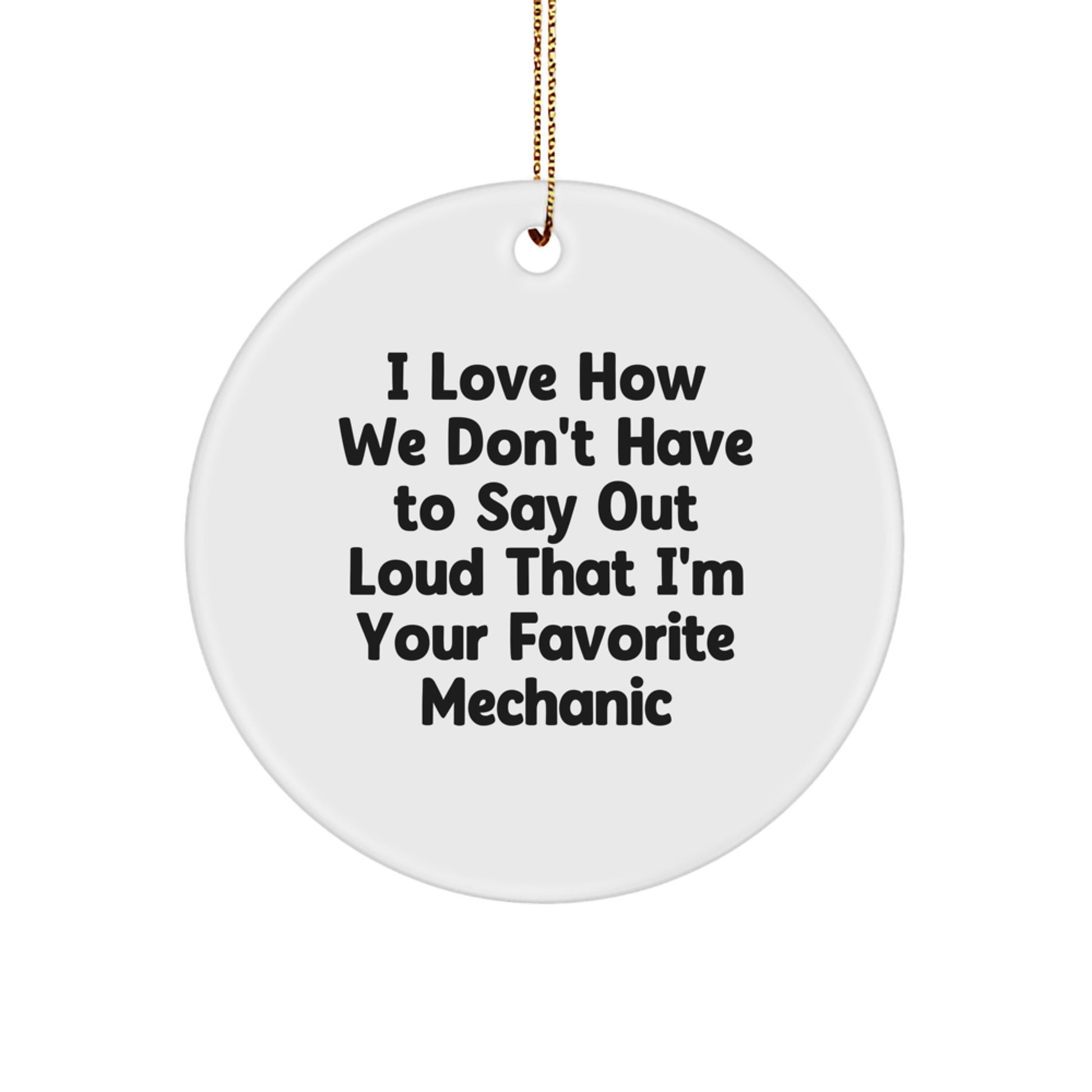 Mechanic Keepsake Christmas Ornament for Him Favorite Mechanic Gift - Image 1