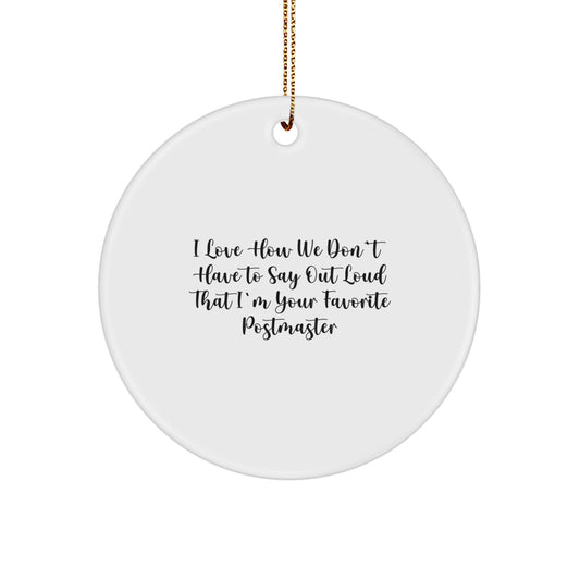Christmas Unique Gift Ornament for Her – Postmaster Favorite Present - Image 1