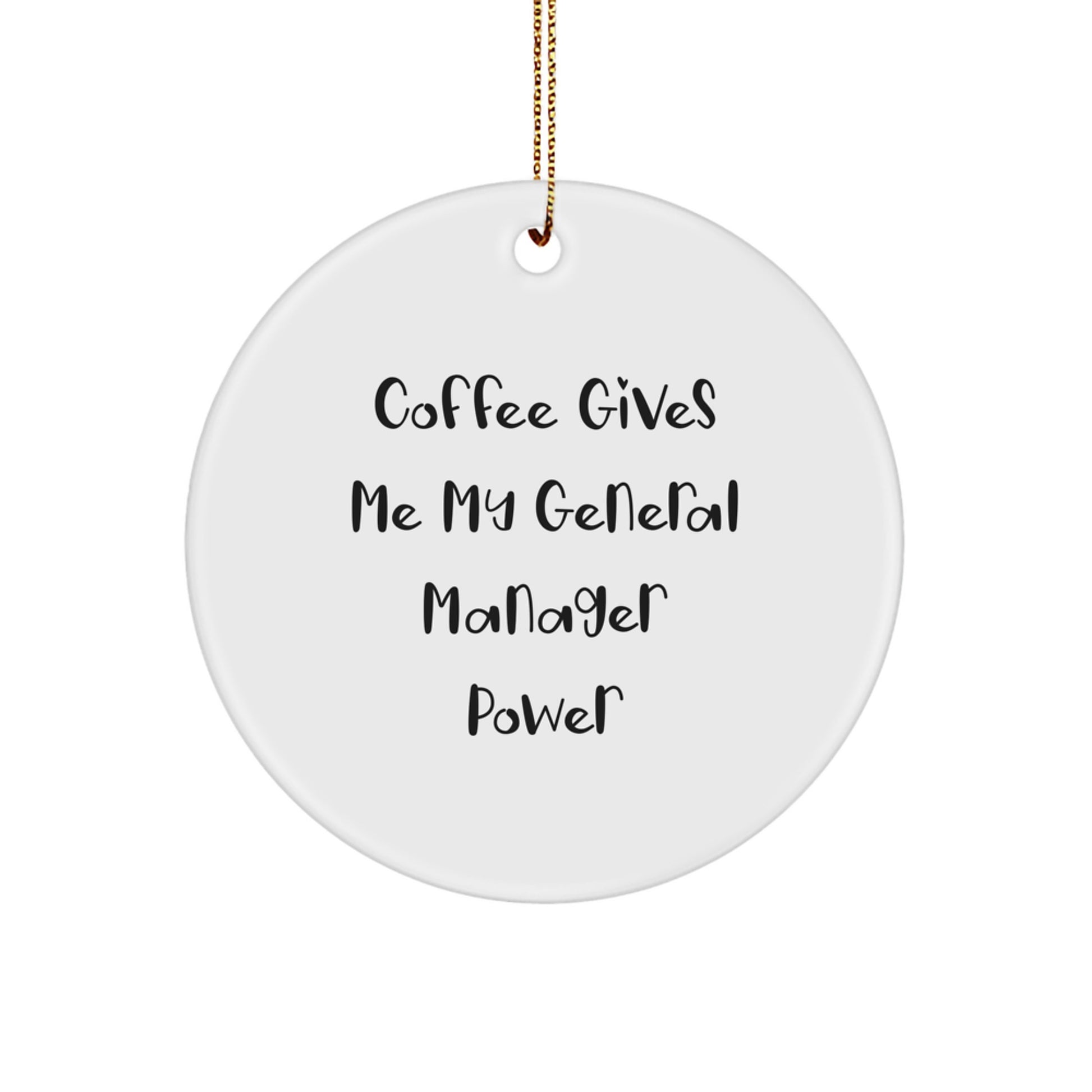 General Manager Keepsake Christmas Ornament for Him Gift - Image 1