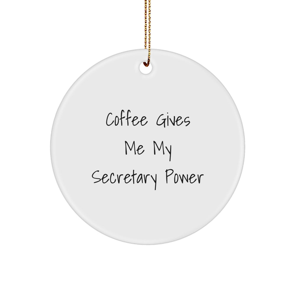 Funny Quotes Gifts for Secretary - Secretary Power Christmas Unique Gifts from Friends - Image 1