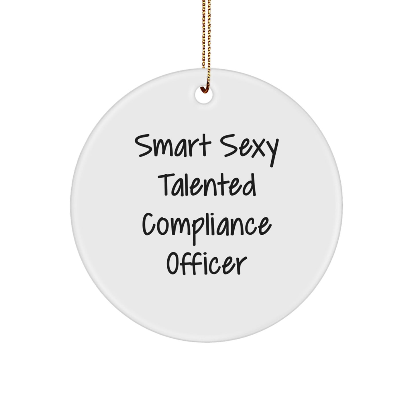 Funny Compliance Officer Gifts from Friends - Smart Sexy Talented Compliance Officer Christmas Unique Gifts for Compliance Officers - Image 1