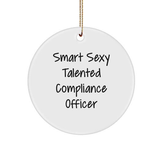 Funny Compliance Officer Gifts from Friends - Smart Sexy Talented Compliance Officer Christmas Unique Gifts for Compliance Officers - Image 1