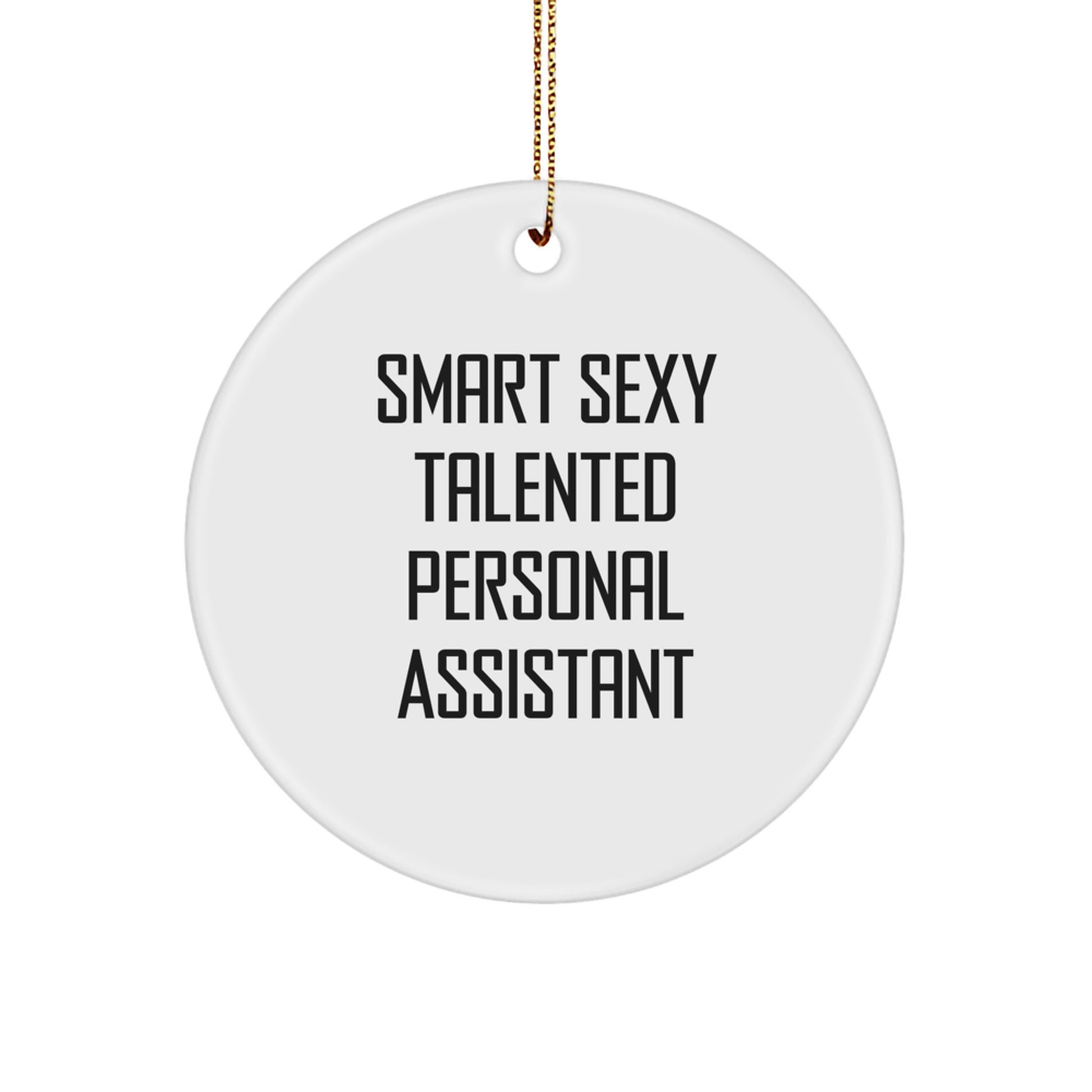 Funny 'Smart Sexy Talented' Personal Assistant Gifts from Friends, Unique Christmas Ornament for Coworkers, Women, Men, Family - Image 1