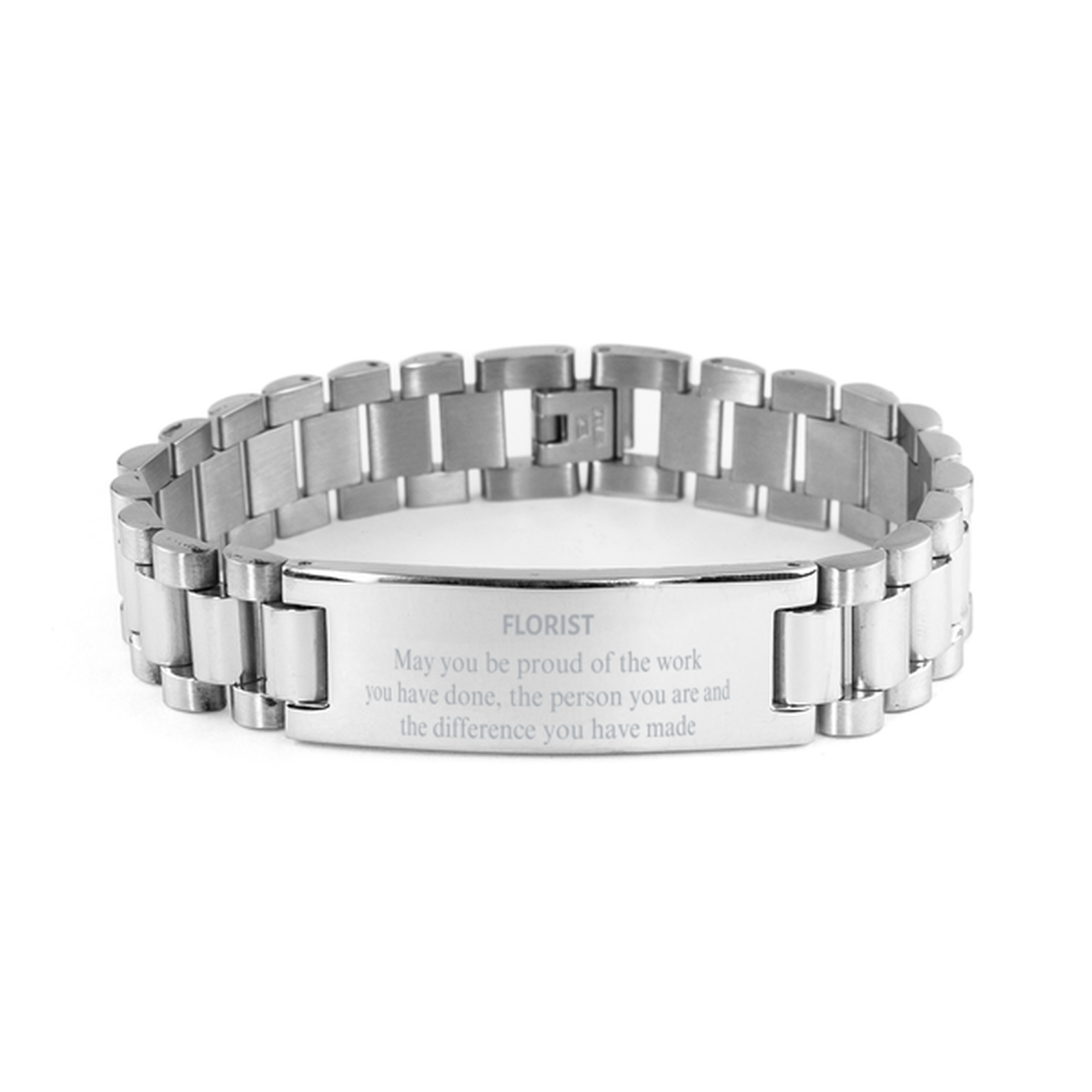 Florist Stainless Steel Bracelet - May You Be Proud | Retirement Gift