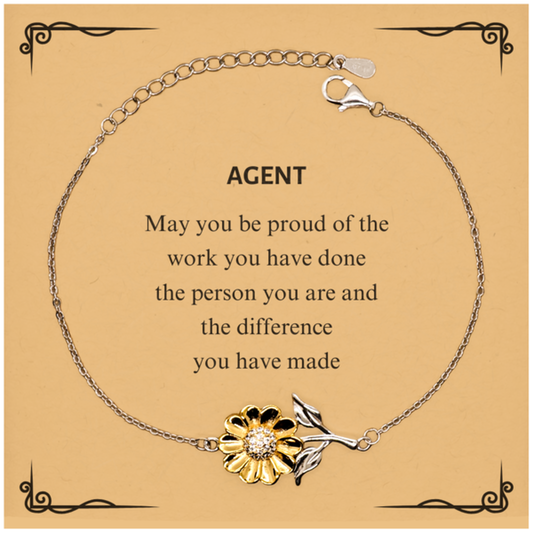 Agent Sunflower Bracelet - You Should Be Proud | Retirement Gift